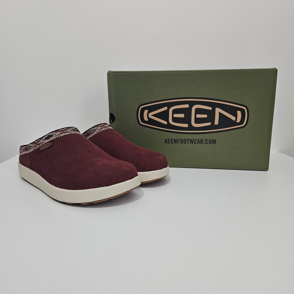 KEEN Elle Mule Suede Women's Casual Shoes Andorra/Birch 7 Slip On Clog Slipper